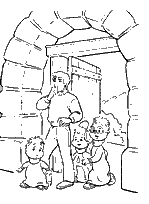 coloriage alvin les chipmunks et leur papa